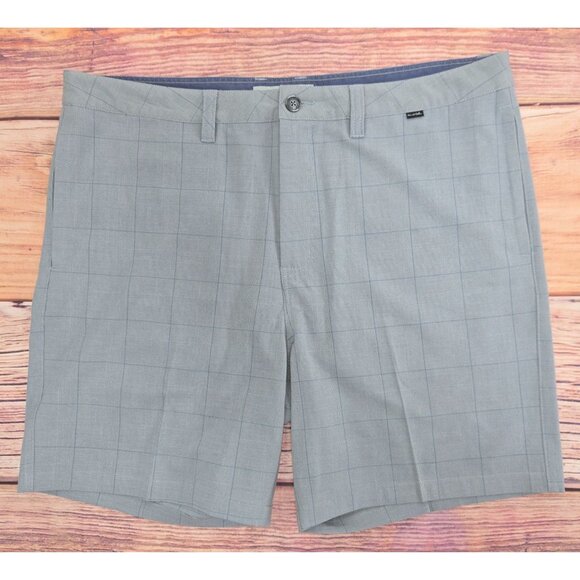 Travis Mathew Mens Gray Plaid Shorts 38 - Picture 1 of 7